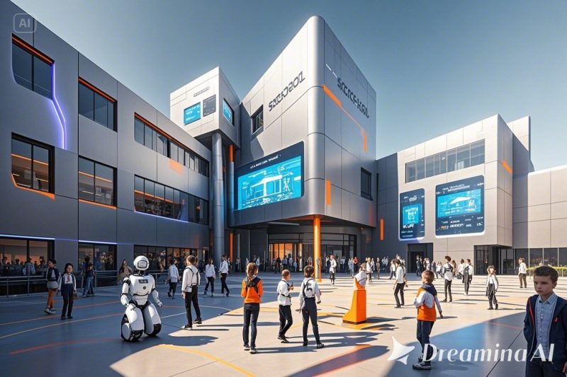 未来の学校生活の風景