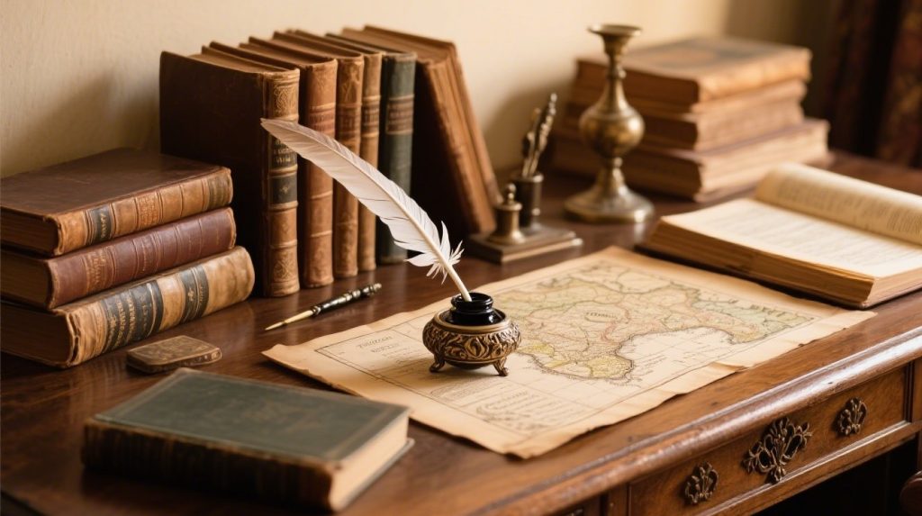 本がある風景 西洋式