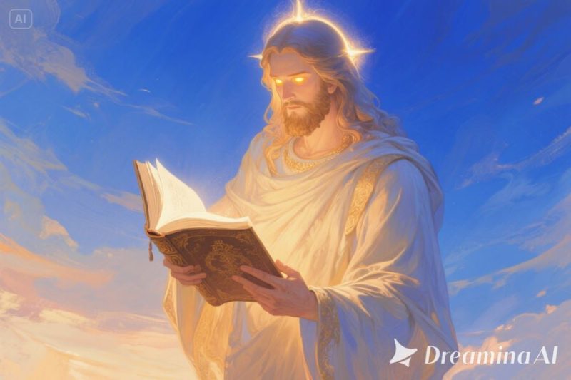 本を読んでる神様